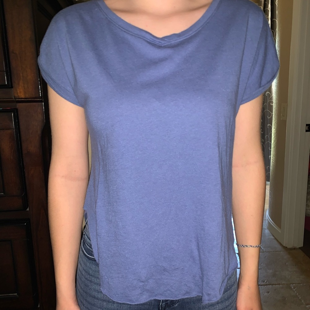 Hollister Grey/Blue Top